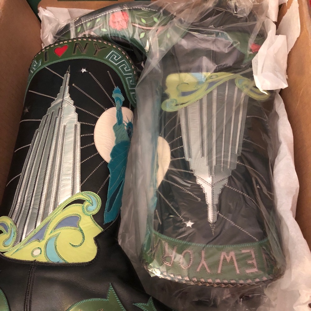 New Rocketbuster Custom Cowboy Boots New York 9